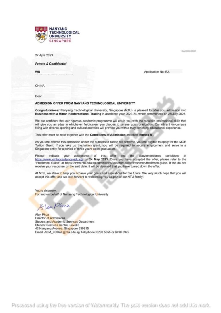 公立大学-Offer-NTU-003
