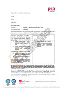 私立大学-Offer-PSB-Jiang Jinda